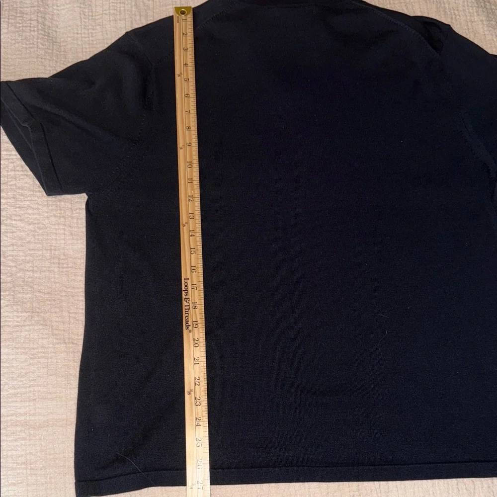 Banana Republic Men's Navy‎ Polo Shirt w/Zip Placket in Silk & Cotton